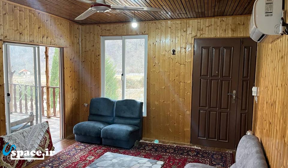 نمای داخلی کلبه چوبی مرتضی - سوادکوه - لفور - روستای رئیس کلا