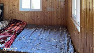 نمای داخلی اتاق خواب کلبه چوبی مرتضی - سوادکوه - لفور - روستای رئیس کلا